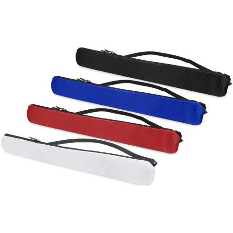 6-can insulated tube cooler sling bag with adjustable shoulder strap, making it easy to bring along to a picnic or other activities.