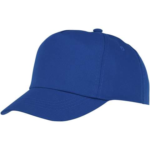 The Feniks kids 5 panel cap features embroidered eyelets for enhanced ventilation, ensuring that you stay cool and fresh during any activity. With a head circumference of 54 cm, it offers a comfortable fit for a variety of head sizes. Its fabric hook and loop fastener allow for easy and secure adjustments. Made from 175 g/m² cotton twill, the Feniks kids cap combines durability with a soft, breathable feel.