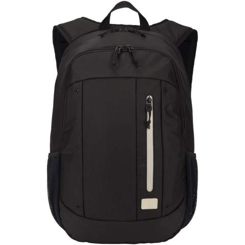 Sac à dos élégant pour les utilisateurs qui cherchent à transporter efficacement leurs appareils électroniques et les indispensables du quotidien. Le compartiment principal peut accueillir un ordinateur portable de 15,6" et une poche dédiée peut contenir une tablette. Fabriqué avec 100 % de polyester recyclé et des matériaux Dobby recyclés. Comprend une poche avant à accès rapide pour les petits objets et une poche intérieure de rangement des cordons adaptée aux chargeurs de téléphone ou aux petits cordons, pour les garder démêlés. Avec des poches latérales en maille filet pratique pour les bouteilles d'eau.