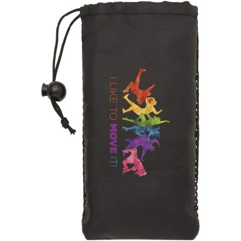 Resistance band set with one light and one medium band, offering a versatile and effective solution for strength training, rehabilitation, and mobility exercises. Crafted from durable and stretchable material, these resistance bands are lightweight and portable for home workouts, gym routines, or on-the-go fitness. Delivered with a storage pouch.
