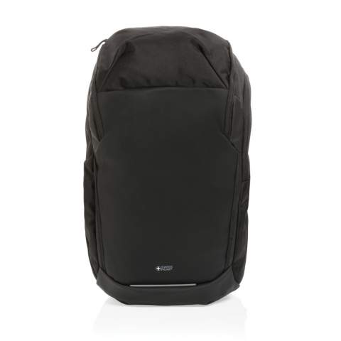Der Swiss Peak AWARE™ RPET 15,6" Business-Rucksack ist ein wetterfester Rucksack für die Arbeit und alltägliche Abenteuer. Der Rucksack verfügt über ein geräumiges Hauptfach und bietet unterwegs durch den seitlichen Reißvershluss schnellen Zugriff auf Ihren Laptop. Angenehm zu tragen durch konturierte, atmungsaktive Schultergurte, eine gepolsterte Rückenpartie und voll verstellbare Brustgurte. Eine obere Reißverschlusstasche bietet Platz für alle wichtigen Dinge des täglichen Bedarfs. Das Äußere besteht aus PU und 1200D recyceltem Polyester. Das Futter besteht aus 100% recyceltem 150D-Polyester. Mit AWARE™ Tracer, der die Verwendung tatsächlich recycelter Materialien bestätigt. Bei der Herstellung jeder dieser Rucksäcke wurden 22,7 Liter Wasser gespart sowie 38,19 0,5L-PET-Flaschen wiederverwendet. Weiterhin werden 2% des Erlöses jedes verkauften Impact-Produkts mit AWARE™ Tracer an Water.org gespendet.<br /><br />FitsLaptopTabletSizeInches: 15.6<br />PVC free: true