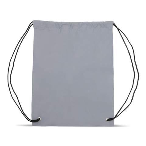Ce sac à cordon réfléchissant est parfait pour transporter vos affaires. Le cordon de serrage vous permet de fermer le sac et de le porter sur votre dos. Le sac est également pratique à emporter lorsque vous sortez lorsqu'il fait sombre.