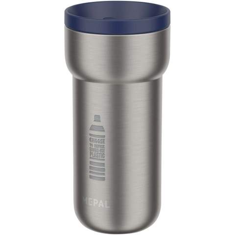 De 375 ml Ellipse geïsoleerde mok van duurzaam roestvrij staal is perfect voor onderweg. Hij houdt je drankje tot 4 uur warm of tot 8 uur koud, ideaal voor je ochtendkoffie of een verfrissende koude drank. De mok is 100% lekvrij, past in bijna elke bekerhouder en is BPA-vrij voor veilig dagelijks gebruik. Handwas wordt aanbevolen om de afwerking mooi te houden.
