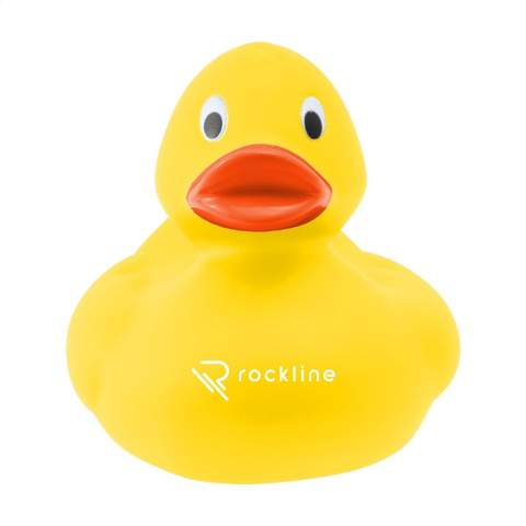 Rubber duck bath toy.