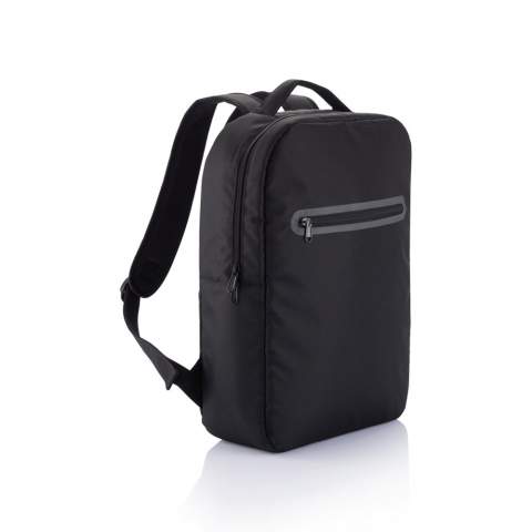 300D polyester laptop backpack with 1 main compartment which has a separate tablet pocket and an organiser. PVC free.<br /><br />FitsLaptopTabletSizeInches: 15.6<br />PVC free: true