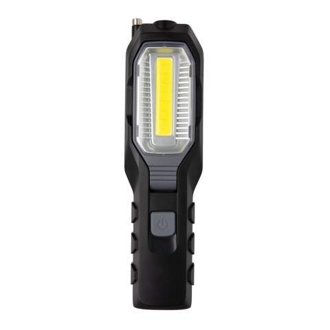 Multi-function work light with 1W LED light and COB light. The COB light has an adjustable angle to light up your work space. With magnet on the back to attach to metal surfaces and extendable 20 cm telescope with magnet to pick up small objects like screws or nails. Led light beam up to 50 metres with 80 lumen. COB light 230 lumens. Including batteries for direct use.<br /><br />Lightsource: COB LED<br />LightsourceQty: 2