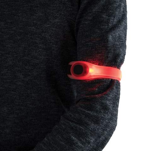 Sangle de sécurité avec LED intégrée. Passez-la autour du bras et vous serez nettement plus visible durant vos activités nocturnes à l’extérieur.<br /><br />Lightsource: LED<br />LightsourceQty: 1