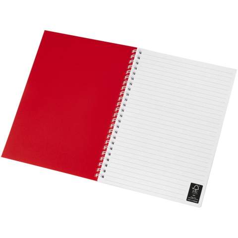 Rothko spiral A5 notebook. Colourful and budget friendly notebook with a polypropylene front cover. Standard model includes 50 blank sheets of 80g/m2 paper. Some colours also available with 100 sheets. 