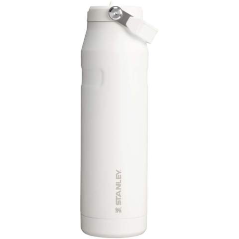 The 1.06 litres IceFlow™ 2.0 water bottle features advanced AeroLight™ technology, making it 33% lighter than standard stainless-steel bottles. Its featherweight spun-steel insulation keeps your water ice-cold for hours, making it ideal for workouts or daily hydration. The folding handle allows for easy carrying, perfect for grabbing on the way to a yoga class. The flip straw lid features a larger opening and a built-in straw for quicker hydration—just flip it open to sip and snap it shut when you’re done. The spout can be removed for a deeper clean, ensuring fresh-tasting water every time.