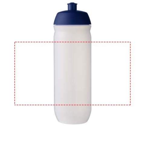 Single-walled sport bottle with a screw-fix pull-up lid. Made from flexible MDPE plastic, this squeezy bottle is perfect for sporting environments. Volume capacity is 750 ml. Made in the UK. BPA-free. EN12875-1 compliant and dishwasher safe.