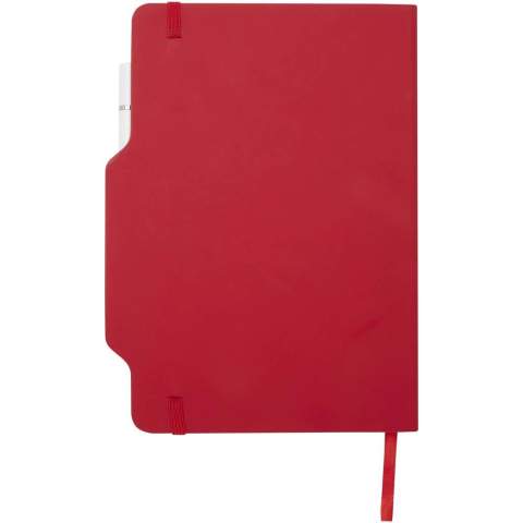 Le carnet de notes A5 à couverture rigide avec stylo/crayon combiné Nexus comprend 80 feuilles lignées de couleur crème en papier 70 g/m², des coins arrondis, une fermeture élastique et un ruban marque-page. Le stylo est double : stylo à encre noire d’un côté et crayon de l’autre. Longueur d’écriture du stylo : 1000 mètres. Taille de la plume : 1,00 mm.