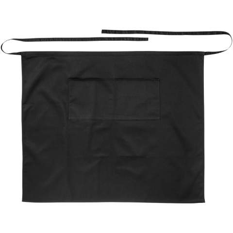 Twill fabric apron with 3 pockets and 0.9 metre tie back closure.
