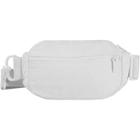 Crossbody bag made of 500 g/m² Aware™ recycled cotton and recycled polyester, featuring a spacious main compartment with a secure zipper closure and adjustable strap for comfortable wearing. The bag incorporates Cyclo® recycled fibres where they use pre-sorted waste that determines the colour of the yarn. These fibres do not only reduce the demand for virgin resources but also exhibit a commitment to a circular life, embodying the essence of reducing waste and promoting a closed-loop system. Each bag also comes with an Aware™ tracer. This innovative feature allows users to trace the origins and journey of their item through a QR code, enhancing transparency in the supply chain and fostering a stronger connection between the product and its production process.