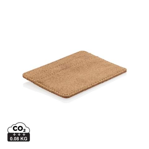 Porte-cartes fabriqué à base de liège naturel et sécurisé avec la protection anti-RFID. Le système anti-RFID permet d'éviter l'usurpation d'identité et le piratage électronique. 3 emplacements pour 6 cartes.