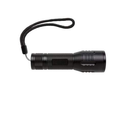 Super bright and strong 3W CREE torch perfect for longer performance. The aluminium torch has special CREE led’s that light up much brighter than regular LED lights for perfect exposure. Includes batteries for direct use. 100 lumen and working time of around 6 hours. Made out of durable aluminium.<br /><br />Lightsource: Cree™ LED<br />LightsourceQty: 1