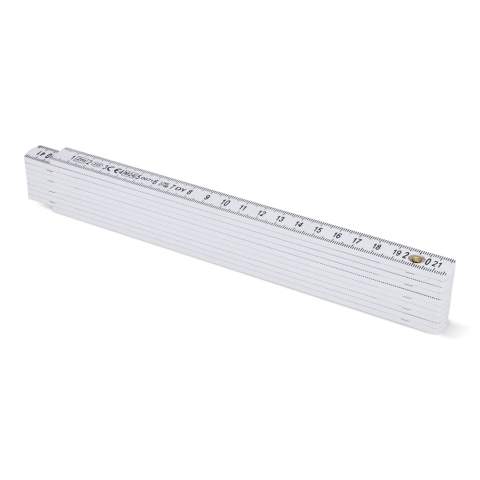 Règle pliable calibrée d'une longueur totale de 2 m. Conçue pour des mesures précises, elle se plie de façon compacte pour un rangement et un transport faciles. Conçue pour des mesures précises, elle se plie de manière compacte pour un rangement et un transport faciles. Durable et fiable pour diverses tâches.
