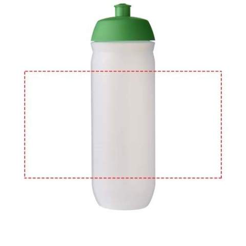 Single-walled sport bottle with a screw-fix pull-up lid. Made from flexible MDPE plastic, this squeezy bottle is perfect for sporting environments. Volume capacity is 750 ml. Made in the UK. BPA-free. EN12875-1 compliant and dishwasher safe.