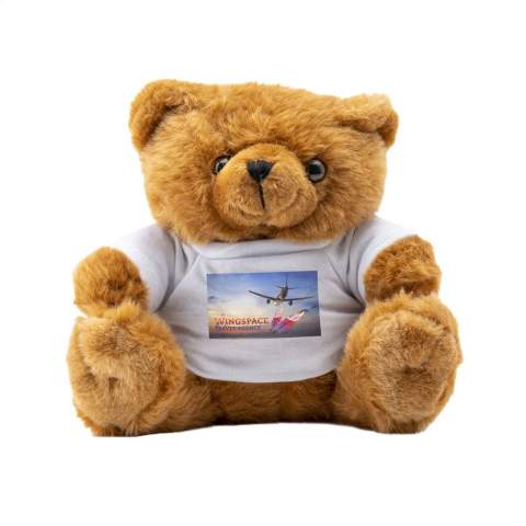 Big bear with white T-shirt. Without printing, bears and T-shirts are supplied loose.
