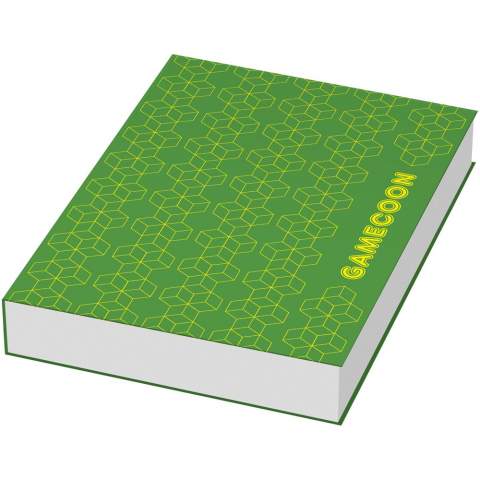 The combination of Sticky-Mate® sticky notes and neon page markers in a soft cover creates a useful product and effective promotional tool. Includes 50 sheets (80g/m2) of sticky notes, size: 100x75mm, and 25 sheets (80g/m2) of sticky notes, size: 50x75mm. Includes 5 sets of 20 neon coloured page markers. Cover (350g/m2) is digitally printed with gloss or matt lamination.