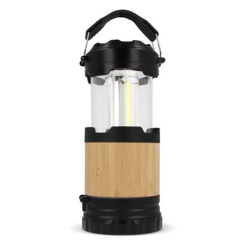 Voici notre torche polyvalente en bambou ABS. C'est une torche quand vous en avez besoin, une lanterne quand vous en avez envie - le tout dans un emballage écologique. Illuminez votre chemin de manière durable !