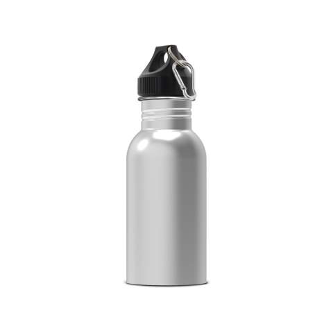 Roestvrijstalen enkelwandige waterfles. De 100% lekvrije fles wordt geleverd in mooie geschenkverpakking. De fles bevat een poedercoating aan de buitenkant voor een hoogwaardiger oppervlak. Geschikt voor koude niet-koolzuurhoudende dranken.