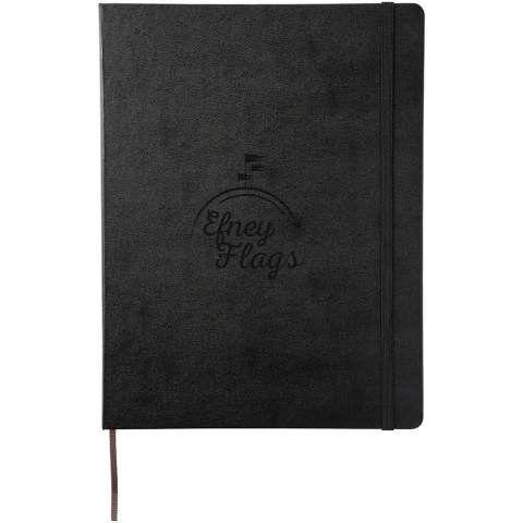 Unser extragroßes Classic Moleskine Notizbuch hat die bekannten runden Ecken und den festen Einband. Mit elastischem Verschluss und Lesezeichenband. Erweiterbare Innentasche auf der Innenseite des hinteren Einbands. Enthält 192 Seiten liniertes elfenbeinfarbenes Papier