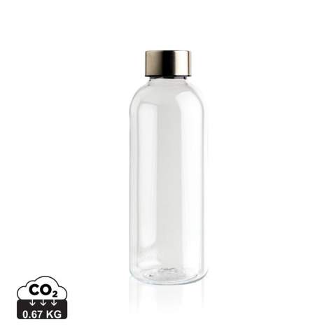 This leakproof water bottle combines style and functionality effortlessly together. With its capacity of 620ML you can keep yourself hydrated throughout the day. The screw on lid has a beautiful metallic finish and matching colour body. For cold water only. BPA free.