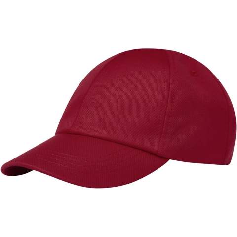 La casquette Cerus 6 panel cool fit est fabriquée en maille avec une finition cool fit, 105 g/m² en polyester. Conçue pour s'adapter confortablement à un tour de tête de 58 cm, la fermeture à boucle métallique permet des ajustements faciles et sûrs.