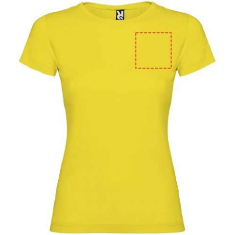 Fitted short-sleeve t-shirt. 1x1 double layer rib crew neck and covered seams from shoulder to shoulder. Side seams. T-shirt available in 21 colours. Removable label. The model is 168 cm and is wearing size S.