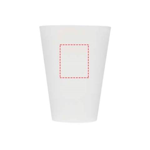 The Glastonbury reusable cup is crafted from durable, BPA-free PP plastic. The cup is translucent with a sleek matt finish, and is perfect for festivals, parties, or everyday use. Volume capacity: 300 ml.