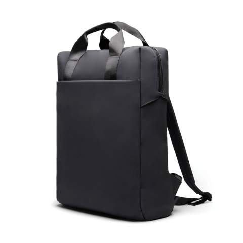 Eine handliche Tasche mit schlankem Design. Kann als Tragetasche oder Rucksack getragen werden. Die Tasche verfügt über eine breite Reißverschlussöffnung zum bequemen Verstauen Ihres Laptops und anderer Wertsachen. Ein Riemen auf der Rückseite ermöglicht das Befestigen an einem Trolley für komfortables Reisen. Außerdem verfügt sie über eine große Fronttasche, eine Innentasche und einen praktischen Flaschenhalter. Zertifiziert nach RCS (Recycled Claim Standard), garantiert diese RCS-Zertifizierung, dass die gesamte Lieferkette der recycelten Materialien zertifiziert ist. Der Gesamtanteil an recyceltem Material basiert auf dem Gesamtgewicht des Produkts. Dieses Produkt enthält 19% RCS-zertifiziert recyceltes Polyester.<br /><br />FitsLaptopTabletSizeInches: 16.0