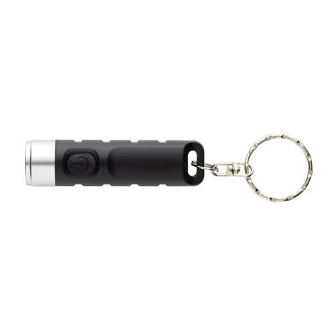 Oplaadbare USB-sleutelhangerzaklamp gemaakt van RCS-gerecycled ABS.  De sleutelhanger met 1 LED ondersteunt maximaal 3 uur gebruik na één keer opladen. Wanneer hij leeg is, kan hij eenvoudig worden opgeladen via de type C-ingang. Met 155 mAh-batterij. De zaklamp heeft 3 lichtmodi (sterk, medium en knipperend) Straalafstand tot 10 meter. Verpakt in kunststof FSC mixdoos. Totaal gerecycled materiaal: 33% op basis van het totale gewicht van het artikel. RCS-certificering zorgt voor een volledig gecertificeerde toeleveringsketen van de gerecyclede materialen. PVC-vrij. Inclusief gerecyclede TPE type C laadkabel.<br /><br />Lightsource: LED<br />LightsourceQty: 1<br />PVC free: true