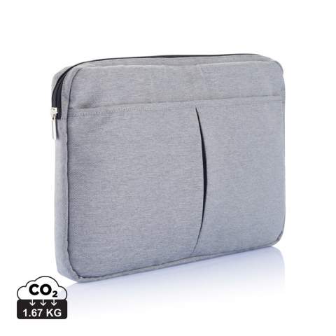 600D polyester sleeve which not only carries your laptop but also has space to conveniently store your charger, cables, keys, etc. PVC free.<br /><br />FitsLaptopTabletSizeInches: 15.0