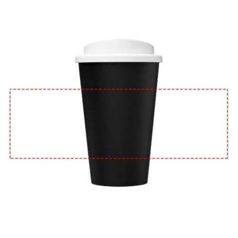 Double-walled tumbler made from recycled plastic, with a twist-on lid. The tumbler is 75% recycled in total, with a recycled mug with black inner layer, and a standard lid. Due to the nature of recycled plastic, there may be small marks or some colour variation. The tumbler has a volume capacity of 350 ml and is fully recyclable. Made in the UK. Packed in home compostable bag. BPA-free. 