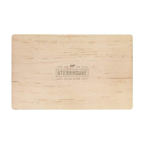 WoW! Chopping board made from alder wood sourced in the EU. Made from one piece of wood, without glue. This board has a generous size and can also be used as a serving board. Ideal for chopping and presenting food. Alder wood has an even structure. The light yellow and red tones and subtle, dense knots that are occasionally present, give this wood a unique character. Made in Croatia.