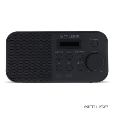 Deze elegante draagbare radio is zeer compact en werkt op batterijen. Met DAB+ wordt radio luisteren nog leuker. U heeft een groter aanbod van zenders en een helder geluid zonder ruis. Uitgerust met een hoofdtelefoonaansluiting die zorgt dat je in alle rust kunt genieten van je favoriete radioprogramma.