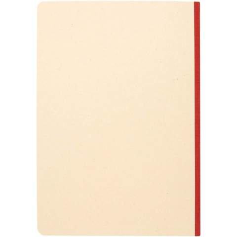 Liliana A5 soft cover notebook with rounded corners and 72 lined sheets of 90 g/m² paper. The cover is made of RPET and sugar cane paper. 