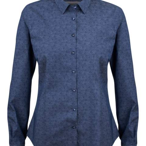 Een nieuw, subtiel maar uitgesproken indigo gekleurd paisley-patroon shirt. Draag het chic en opvallend met een stropdas, of juist casual met een pantalon—hoe dan ook blijf je de hele dag comfortabel en verzorgd dankzij onze bekende strijkvrije en natuurlijke stretchkwaliteit. Innovatie en stijl gaan hier hand in hand! Regular Fit.
