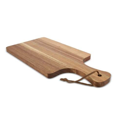 Made from high-quality acacia wood, this versatile board is ideal for cutting and serving snacks. Durable and stylish, it offers both functionality and a touch of elegance to any kitchen.