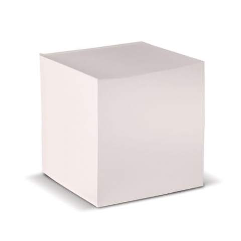 Groot kubusblok met circa 840 vellen van 100% gerecycled papier.