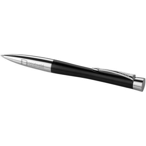 Cooler Stift der neuen Generation, der modernes Schreiben neu definiert und die Regeln neu erfindet. Er kombiniert Ergonomie mit Kunst, für eine unkonventionelle Kugelform mit perfektem Gewicht und Balance. Mit Parker Geschenkkarton. Wird mit einer Kugelschreibermine geliefert. Exklusives Design.