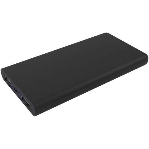 Kabellose 10.000 mAh Powerbank mit antibakterieller Soft-Touch-Oberfläche und leuchtendem Logo. Das Gerät leuchtet 30 Sekunden lang, wenn es berührt oder aufgeladen wird. 3-in-1 (Typ C, Android, iPhone) Kabel aus recyceltem PET Kunststoff. Kapazität: 10.000 mAh Input: 5 V/2,4 A (Mikro). Output: 5 V/2,4 A (USB). Wireless Output: 5 V/2 A max. Frequenz: 110 kHz - 205 kHz. Lieferung in einer Geschenkbox aus recyceltem Papier.
