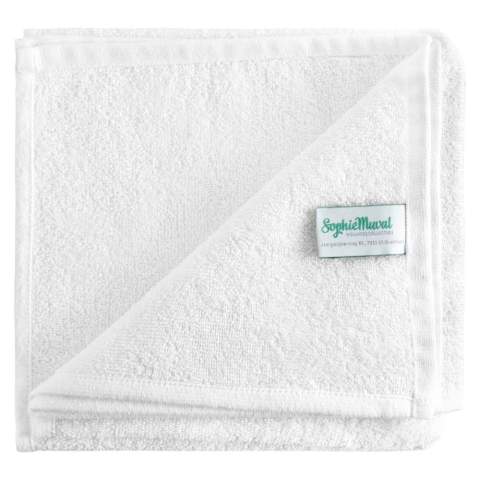 Cette serviette doubleface douce de 100 x 50 cm est composée de 50 % de coton (Oeko-Tex) et de 50 % de polyester et peut être imprimée par sublimation en couleur. 