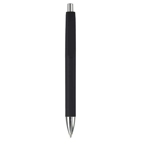 Stylo bille plastique Toppoint design, avec cartouche encre bleue Jumbo jumbo, pointe métal et bouton poussoir. Existe en différentes couleurs. Marquage en tampographie ou en sérigraphie. Audit BSCI. Tous nos produits sont testés et certifiés, et répondent  aux normes sociales. 