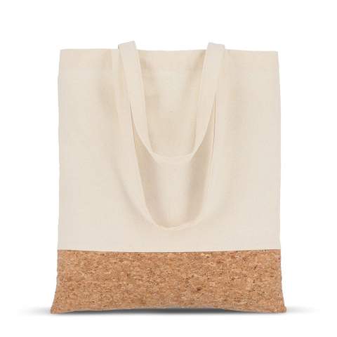 Made from 170g/m² cotton and cork, this durable carrier bag has a maximum carry weight of 10kg. Ideal for everyday use.