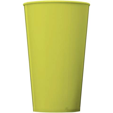 Single-wall plastic tumbler. A budget-friendly choice for reusable drink cups. Volume capacity is 375 ml. Made in the UK.