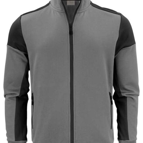 Bicolor sweatvest met contrasterende ritssluiting vooraan en aan de steekzakken. Contrasterend neklint. 2x2 rib met elastaan aan de boord onderaan en aan de manchetten. Uitscheurbaar neklabel en afzonderlijk geweven maatlabel. Aan de binnenzijde van de linkerzijnaad werd een zakje voorzien voor het innaaien van een waschip. Zipper pullers in contrastkleur. Deze kunnen indien gewenst vervangen worden door één van de andere beschikbare kleuren. Oeko-Tex 100 gecertificeerd. Dit artikel is verpakt in een composteerbare polybag