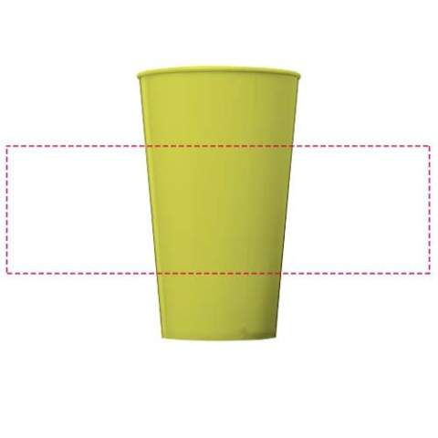 Single-wall plastic tumbler. A budget-friendly choice for reusable drink cups. Volume capacity is 375 ml. Made in the UK.
