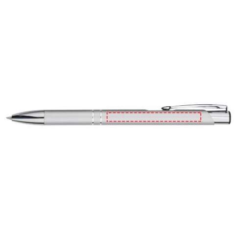 Ballpoint pen with click action mechanism, lacquered finish, polished shine, and striking chrome details. The extensive and popular Moneta range is available in many different styles and finishes.