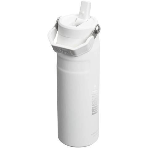 The 700 ml IceFlow™ 2.0 water bottle features advanced AeroLight™ technology, making it 33% lighter than standard stainless-steel bottles. Its featherweight spun-steel insulation keeps your water ice-cold for hours, making it ideal for workouts or daily hydration. The folding handle allows for easy carrying, perfect for grabbing on the way to a yoga class. The flip straw lid features a larger opening and a built-in straw for quicker hydration—just flip it open to sip and snap it shut when you’re done. The spout can be removed for a deeper clean, ensuring fresh-tasting water every time.